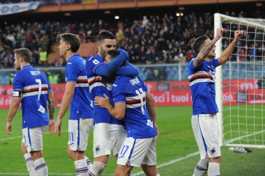 İtalyan Futbolu Serisi A Erkekler Şampiyonası Sampdoria Juventus 'a karşı