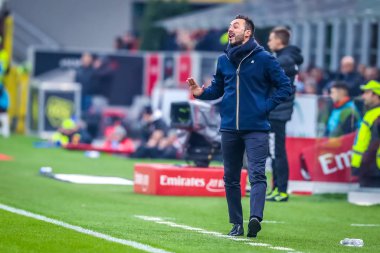 İtalyan Futbolu Serie A Men Şampiyonası Milan Sassuolo 'ya karşı