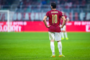 İtalyan Futbolu Serie A Men Şampiyonası Milan Sassuolo 'ya karşı