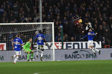İtalyan Futbolu Serisi A Erkekler Şampiyonası Sampdoria Juventus 'a karşı