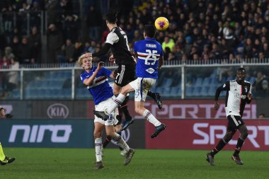İtalyan Futbolu Serisi A Erkekler Şampiyonası Sampdoria Juventus 'a karşı
