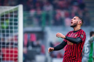 İtalyan Futbolu Serie A Men Şampiyonası Milan Sassuolo 'ya karşı