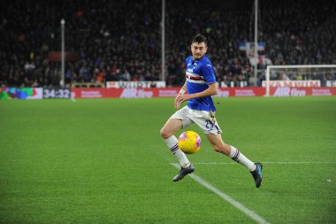 İtalyan Futbolu Serisi A Erkekler Şampiyonası Sampdoria Juventus 'a karşı