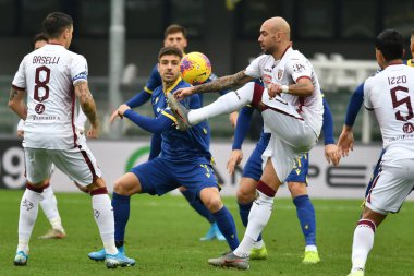 İtalyan Futbolu Serie A Men Şampiyonası Hellas Verona Torino 'ya karşı
