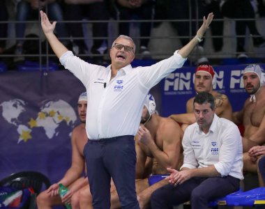 Waterpolo İtalyan Milli Takımı Waterpolo Dünya Ligi Erkekler Avrupa - İtalya Gürcistan 'a Karşı