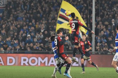 İtalyan Futbolu Serisi A Erkekler Şampiyonası Genoa Sampdoria 'ya Karşı