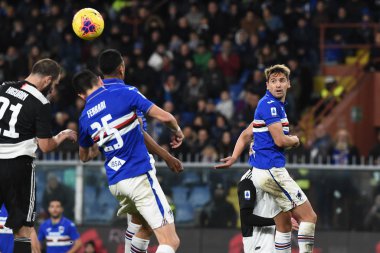 İtalyan Futbolu Serisi A Erkekler Şampiyonası Sampdoria Juventus 'a karşı