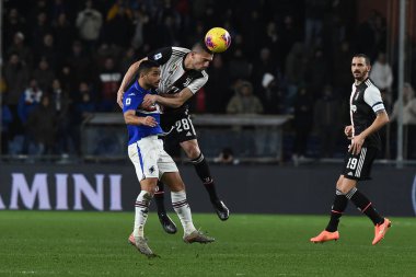 İtalyan Futbolu Serisi A Erkekler Şampiyonası Sampdoria Juventus 'a karşı