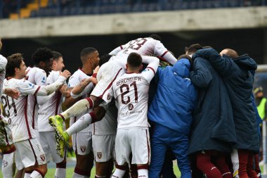 İtalyan Futbolu Serie A Men Şampiyonası Hellas Verona Torino 'ya karşı
