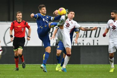 İtalyan Futbolu Serie A Men Şampiyonası Hellas Verona Torino 'ya karşı