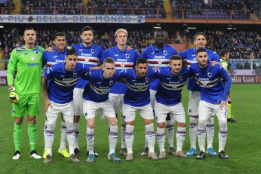 İtalyan Futbolu Serisi A Erkekler Şampiyonası Sampdoria Juventus 'a karşı