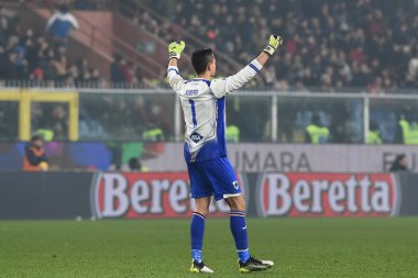 İtalyan Futbolu Serisi A Erkekler Şampiyonası Genoa Sampdoria 'ya Karşı