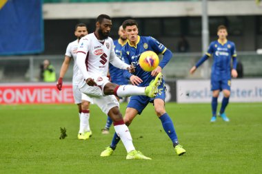İtalyan Futbolu Serie A Men Şampiyonası Hellas Verona Torino 'ya karşı