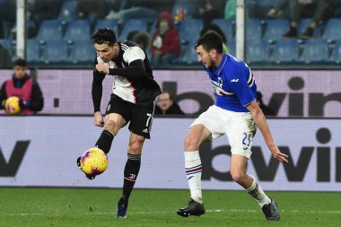 İtalyan Futbolu Serisi A Erkekler Şampiyonası Sampdoria Juventus 'a karşı