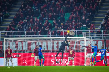 İtalyan Futbolu Serie A Men Şampiyonası Milan Sassuolo 'ya karşı