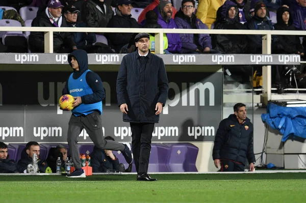 Italienische fussball serie a männer meisterschaft fiorentina vs roma — Stockfoto