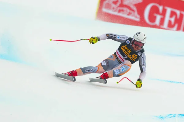 Copa do Mundo de Esqui AUDI FIS 2019 - Masculino & # 39; s Downhill — Fotografia de Stock