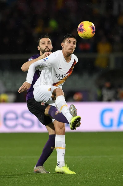 Italian Soccer Serie A Campeonato Masculino Fiorentina vs Roma — Foto de Stock