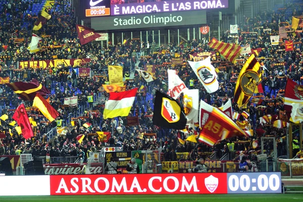 Italienische fussball serie a männer meisterschaft roma vs spal — Stockfoto