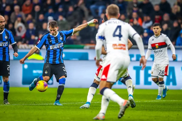 İtalyan Futbol Serisi A Erkekler Şampiyonası Ceneviz 'e karşı — Stok fotoğraf