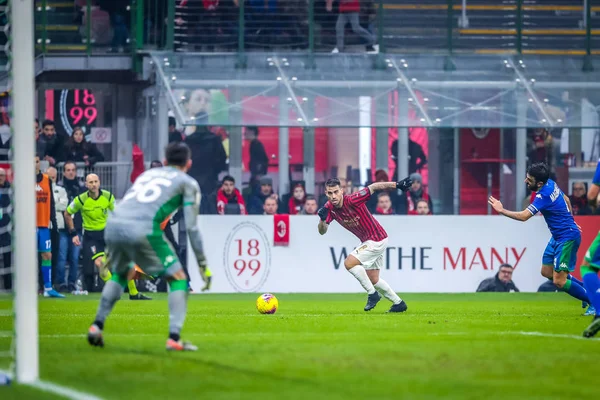 Italian Soccer Serie A Men Championship Milan vs Sassuolo — Stock Photo, Image