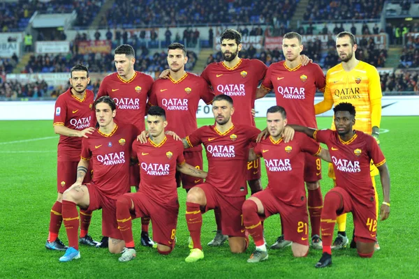 Ιταλική ποδοσφαιρική σειρά A Men Championship Roma vs Spal — Φωτογραφία Αρχείου