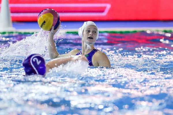 Wasserball Italienische Nationalmannschaft Wasserball Weltliga Frauen - Italien vs Russland — Stockfoto