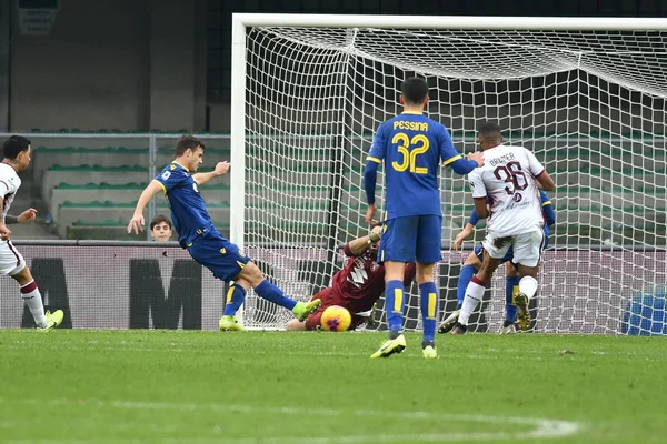 Mistrzostwa Włoch w piłce nożnej Serie A Mężczyźni Hellas Verona vs Torino — Zdjęcie stockowe