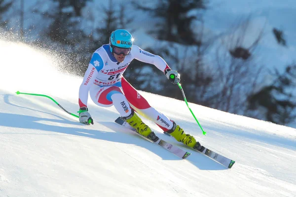 Ski AUDI FIS World Cup 2019 - Men's Downhill — 스톡 사진