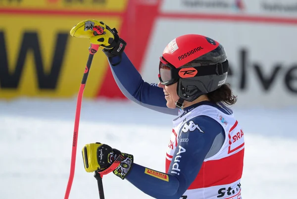 Ski AUDI FIS Copa del Mundo SKI 2019 - Señoras - Super-G — Foto de Stock
