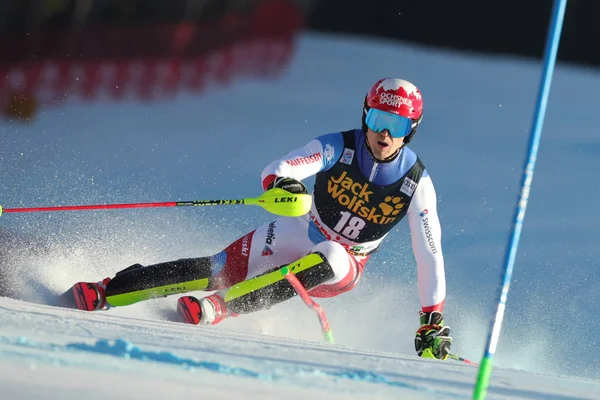 Ski Fis Ski World Cup 2019 - Men & # 39; s Alpine Combined — стокове фото