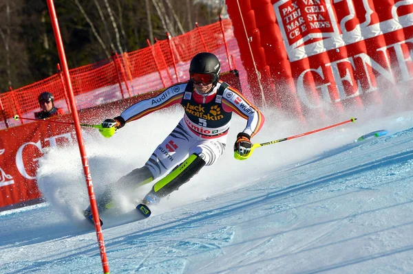 Esquí AUDI FIS Copa del Mundo 2019 - Hombres combinados — Foto de Stock