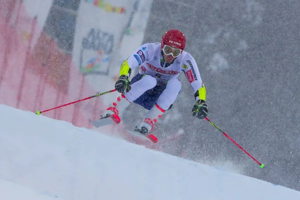 Ski FIS SKI WORLD CUP 2019 - Giant Slalom Men — 스톡 사진