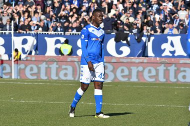 İtalyan Futbol Serisi A Erkekler Şampiyonası Brescia Lazio 'ya karşı