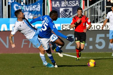 İtalyan Futbol Serisi A Erkekler Şampiyonası Brescia Lazio 'ya karşı