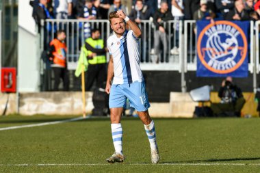 İtalyan Futbol Serisi A Erkekler Şampiyonası Brescia Lazio 'ya karşı