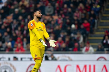 İtalyan Futbolu Serie A Men Şampiyonası Ac Milan Sampdoria 'ya karşı