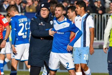 İtalyan Futbol Serisi A Erkekler Şampiyonası Brescia Lazio 'ya karşı