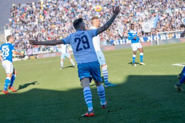 İtalyan Futbol Serisi A Erkekler Şampiyonası Brescia Lazio 'ya karşı