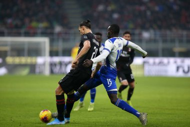 İtalyan Futbolu Serie A Men Şampiyonası Ac Milan Sampdoria 'ya karşı