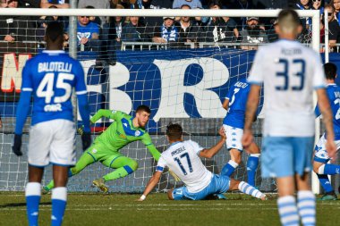 İtalyan Futbol Serisi A Erkekler Şampiyonası Brescia Lazio 'ya karşı