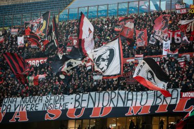 İtalyan Futbolu Serie A Men Şampiyonası Ac Milan Sampdoria 'ya karşı