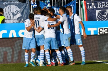 İtalyan Futbol Serisi A Erkekler Şampiyonası Brescia Lazio 'ya karşı