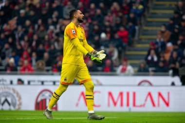 İtalyan Futbolu Serie A Men Şampiyonası Ac Milan Sampdoria 'ya karşı