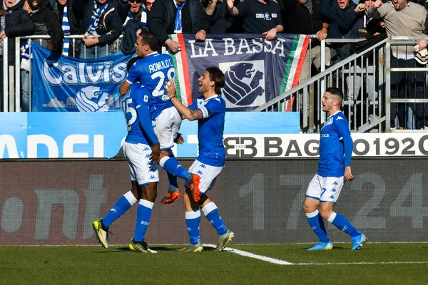 Italiaans kampioenschap voetbal Serie A mannen Brescia vs Lazio — Stockfoto