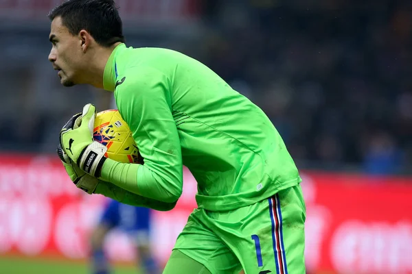 İtalyan Futbolu Serie A Men Şampiyonası Ac Milan Sampdoria 'ya karşı