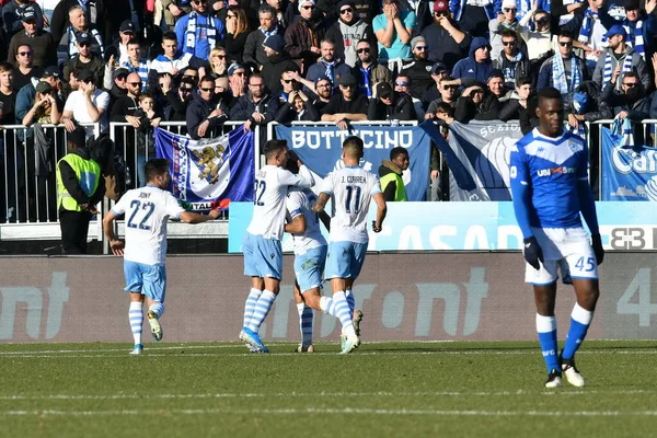 Italiaans kampioenschap voetbal Serie A mannen Brescia vs Lazio — Stockfoto