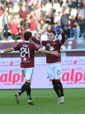 İtalyan Futbolu Serisi A Erkekler Şampiyonası Torino Bologna 'ya karşı