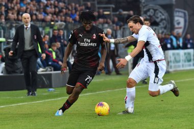 İtalyan Futbol Serisi A Erkekler Şampiyonası Cagliari, Ac Milan 'a karşı.