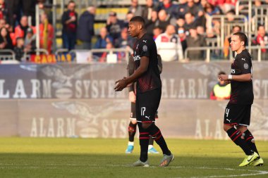İtalyan Futbol Serisi A Erkekler Şampiyonası Cagliari, Ac Milan 'a karşı.